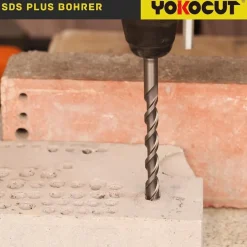 Yokocut SDS Plus Bohrer 12x460 mm, 4X Schneiden Hammerbohrer für Beton