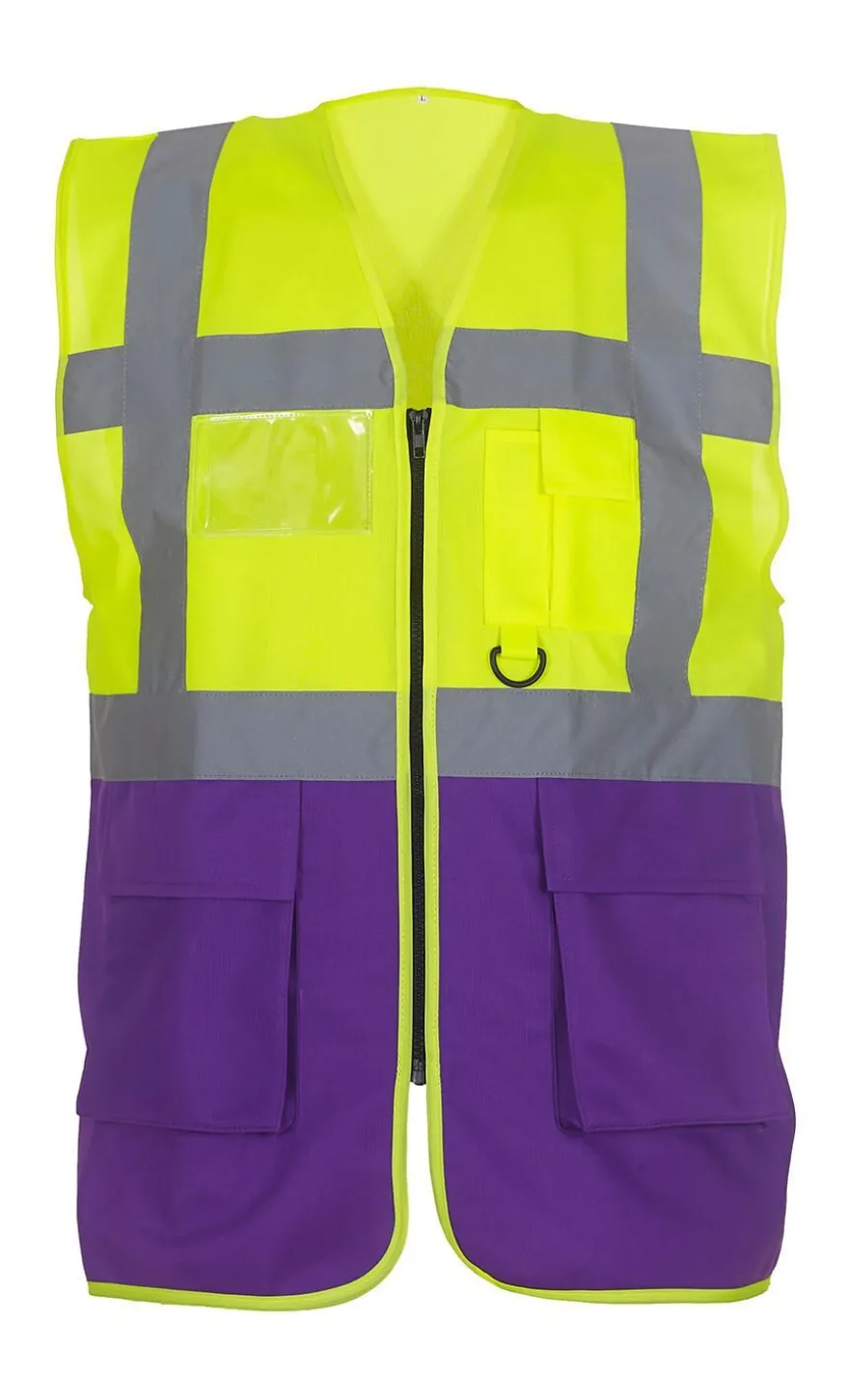 Yoko Hi-Vis Executive Waistcoat HVW801 NEU