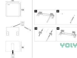 Yoly Toilettenpapierhalter Papierhalter Rollenhalter Geschlossen Weiß Duroplast