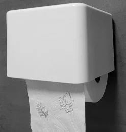 Yoly Toilettenpapierhalter Papierhalter Rollenhalter Geschlossen Weiß Duroplast