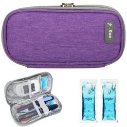 Youshares Insulin Kühltasche mit 2 Kühlakkus - Diabetiker Tasche für