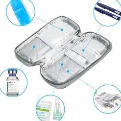 Youshares Insulin Kühltasche mit 2 Kühlakkus - Diabetiker Tasche für