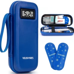 Youshares Insulin Kühltasche mit 2 TSA Eispackungen, Mini Medikamenten Kühlbox