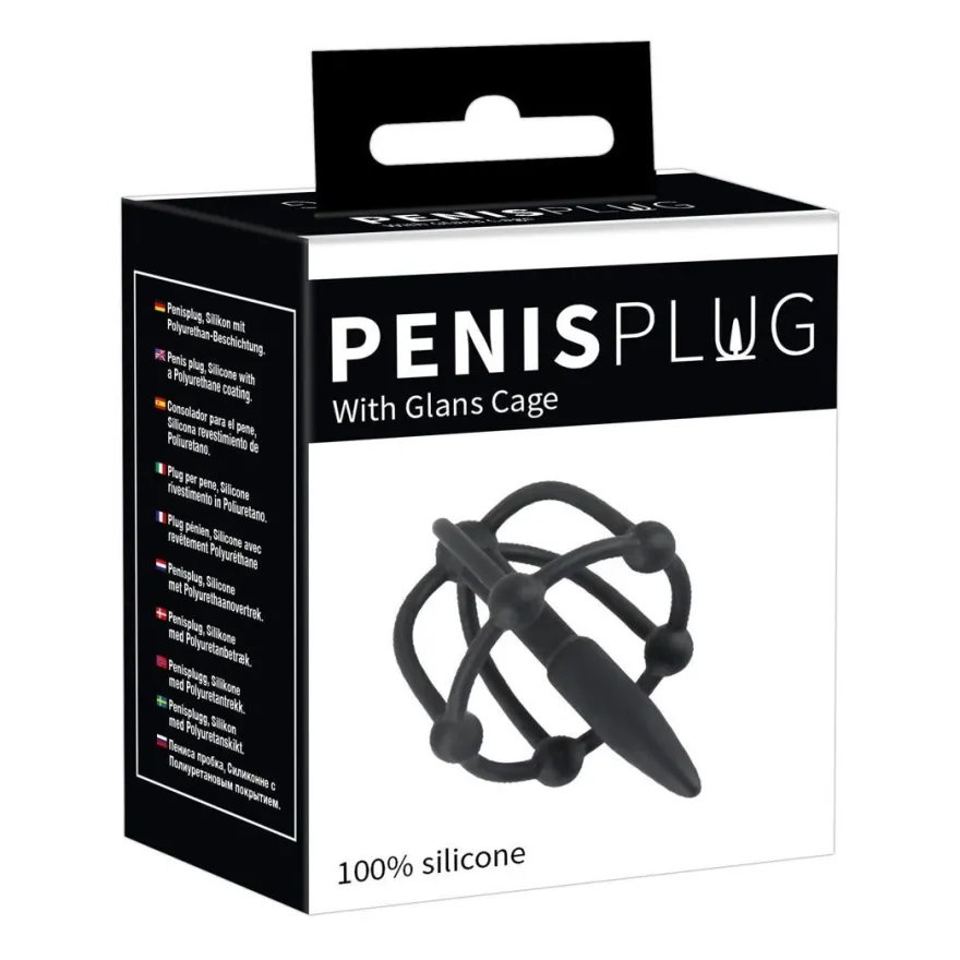 You2Toys Silikon Dilator mit Eichel-Käfig Penis-Plug cage Dilatoren Harnröhre