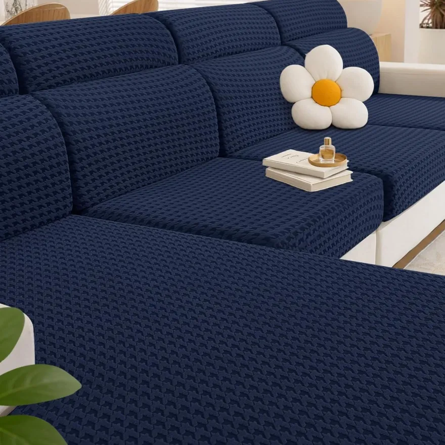 Ystellaa Stretch Sitzkissenbezug, rutschfest und elastisch, für 1 Sitzer Sofas