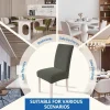 Ystellaa Stretch Stuhlhussen 6er Set, elastisch, abnehmbar, waschbar, Universal