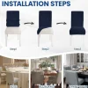 Ystyle Stretch Stuhlbezug 2er Set - Universale elastische und waschbare