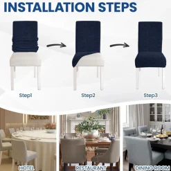 Ystyle Stretch Stuhlbezug 2er Set - Universale elastische und waschbare