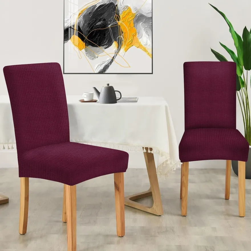 Ystyle Stretch Stuhlhussen 2er Set, elastisch, abnehmbar, waschbar, universell