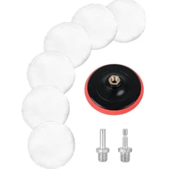 Yubpaiy 100mm Polieraufsatz Set für Winkelschleifer, 6 Stück Polierscheiben mit