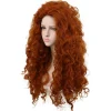 Yuehong Damen Perücke: Lange Lockige Orange Prinzessin Cosplay Haare