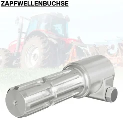 Zapfwelle 160mm Buchse Keilwellenaufnahme 8-32x38x6 für Ausgangswelle 8-32x38x6