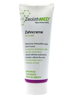 Zeolith MED® Zahncreme 75ml, Zahnpasta ohne Fluorid natürl. Mundpfege Naturkosmetik