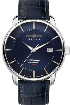 Zeppelin Herrenuhr Automatik Atlantic Dunkelblau 8460-3
