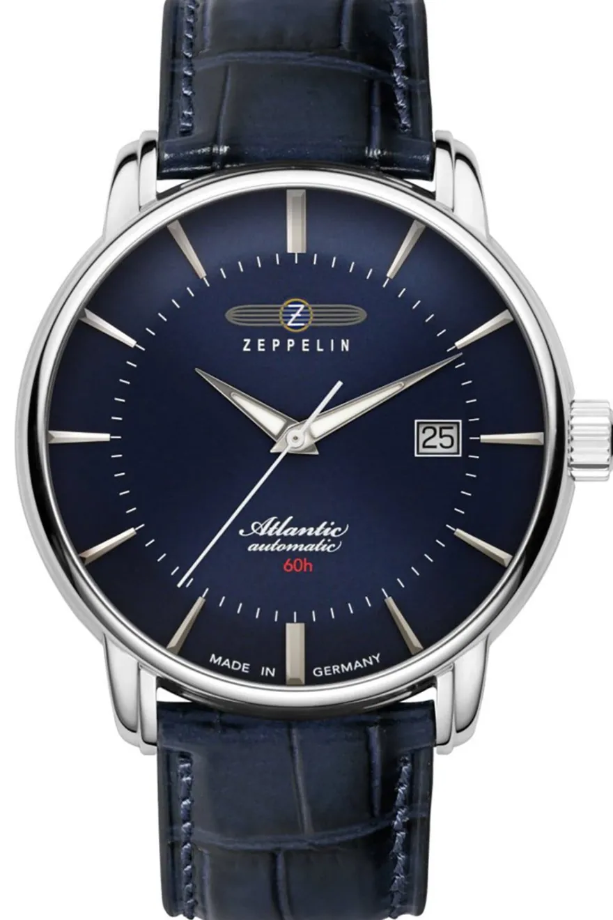 Zeppelin Herrenuhr Automatik Atlantic Dunkelblau 8460-3
