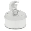 Zilverstad Kinder Spieluhr Bär & Mond versilbert Dose Musikbox 7.4x7.4 cm silber Spie