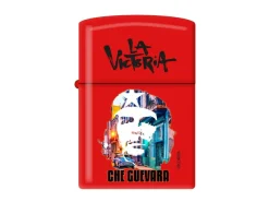 Zippo Che Guevara Benzinfeuerzeug - Revolutionäres Design in Rot Matt