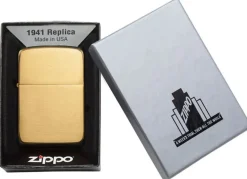 Zippo 1941 Replica Brass Brushed Feuerzeug