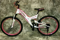 24 ZOLL Mountainbike Gefedert 21-GANG Shimanoschaltung NEU 2440-600 WEIß