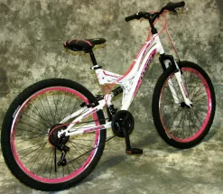 24 ZOLL Mountainbike Gefedert 21-GANG Shimanoschaltung NEU 2440-600 WEIß
