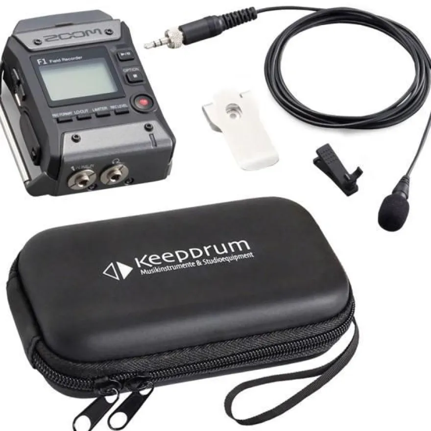 Zoom F1-LP Audio-Recorder mit Mikrofon mit Soft-Case