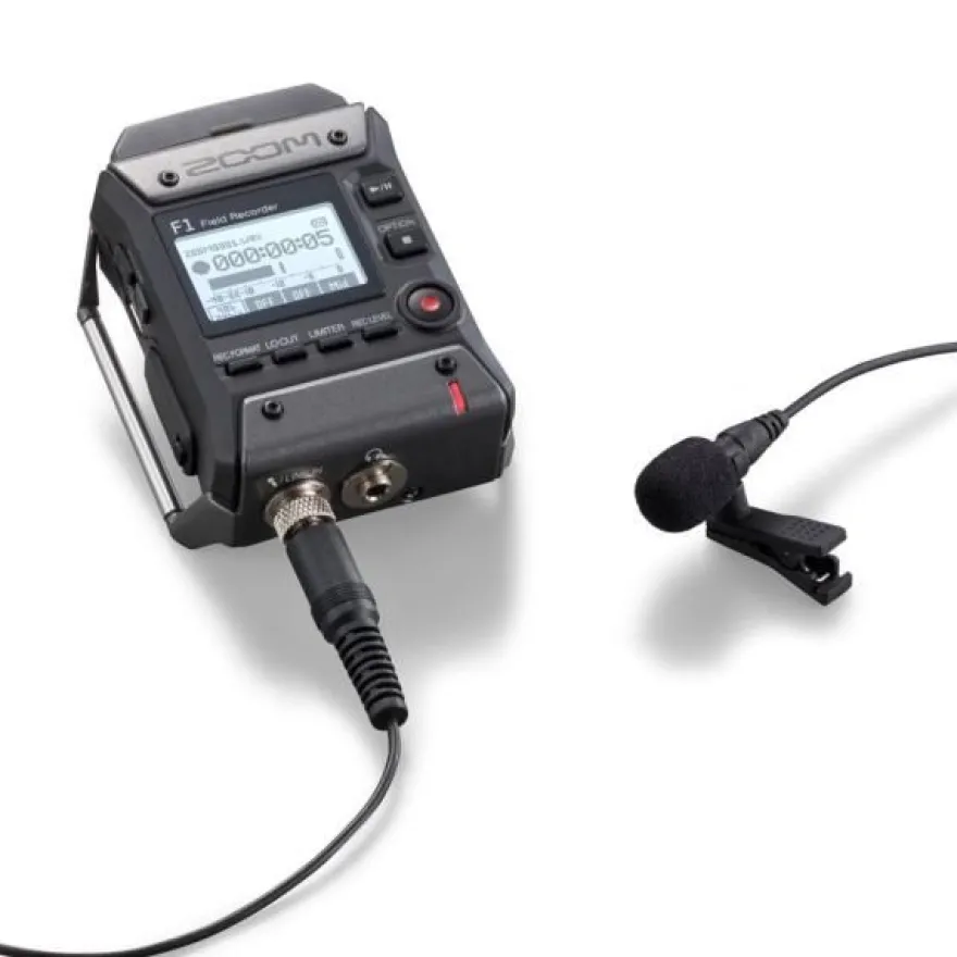 Zoom F1-LP Audio-Recorder mit Mikrofon mit Soft-Case