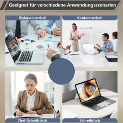 Zrbddef Modularer Konferenztisch erweiterbar, 540 cm, Dark Brown