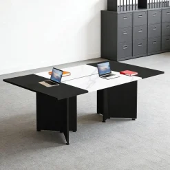 Zrbddef Modularer Konferenztisch erweiterbar, 540 cm, für 4-12 Personen