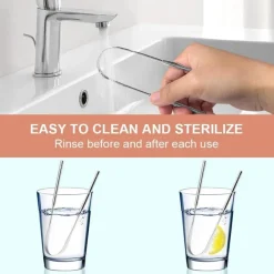 Zungenreiniger Edelstahl 2 Stück Zungenschaber Set Mundpflege Cleaner