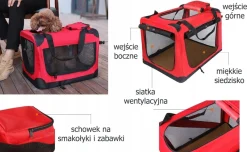 Zusammenklappbarer kleiner Katzentransporter 40x30x30cm XS