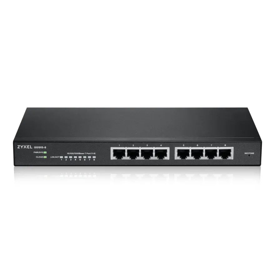 ZyXEL GS1915-8 Smart Managed Layer2 NebulaFlex Switch